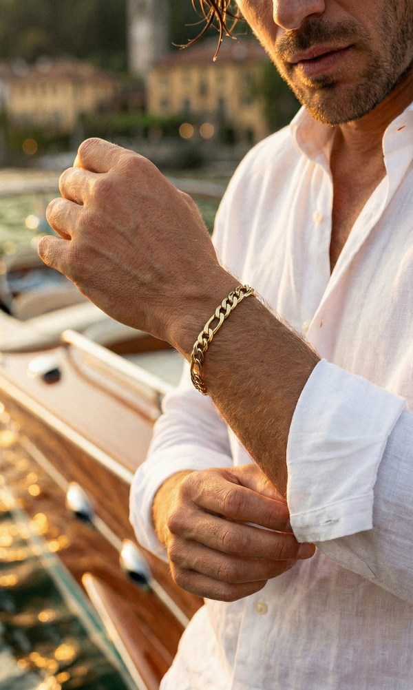 FIGARO BRACELET GOLD — Material