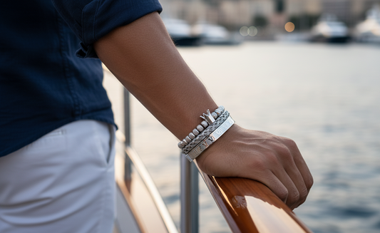 ROYAL JEWEL BRACELET SET- SILVER