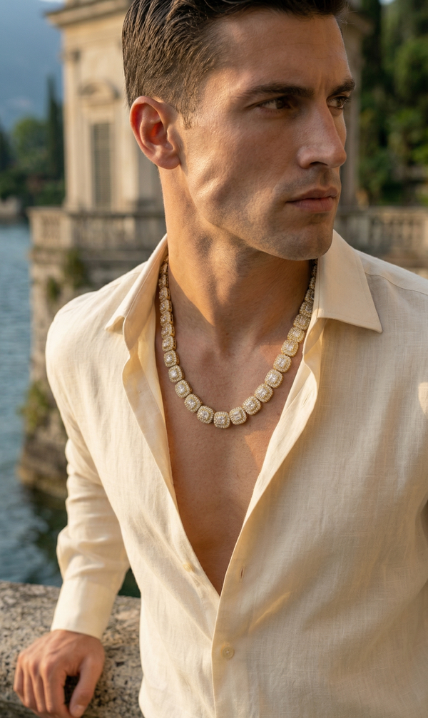 CALIXTE NECKLACE GOLD — The dimensions