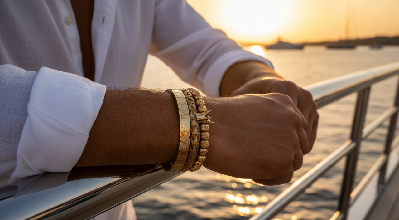 ROYAL JEWEL BRACELET SET- GOLD