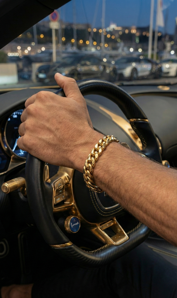 LUXOR BRACELET GOLD — The dimensions