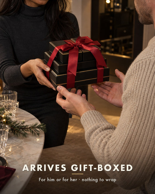 Lorenzo Four-Piece Gift Box Silver: the hand-over