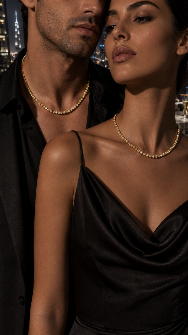 NOVA CHAIN GOLD — On skin