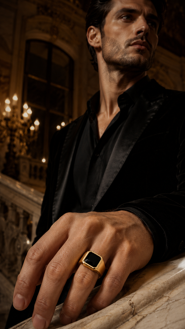 CAEL RING GOLD — Wearing it