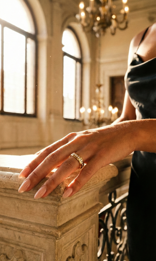 RIVERA RING  GOLD — Sizing