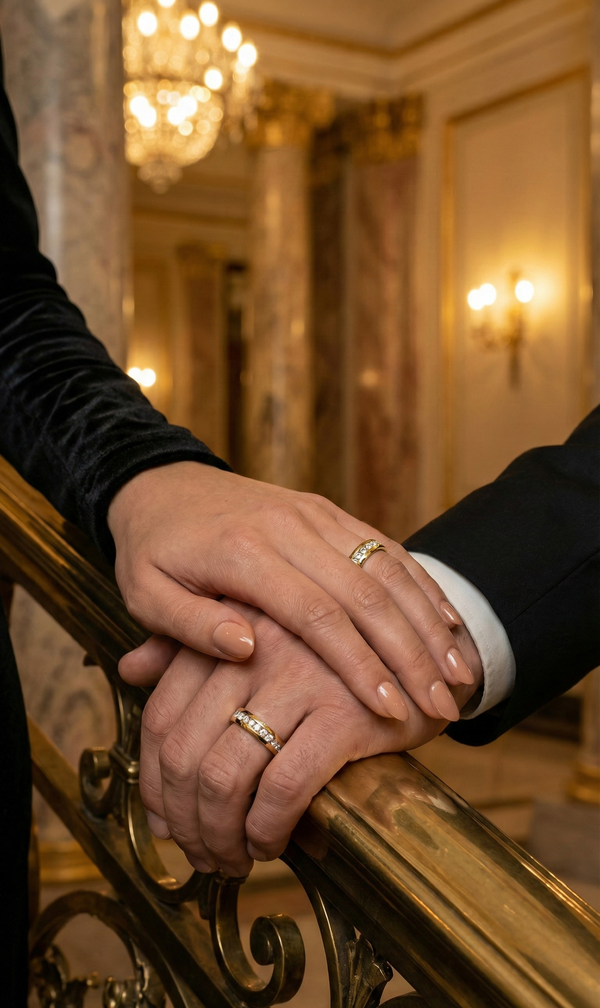 RIVERA RING  GOLD — Wearing it