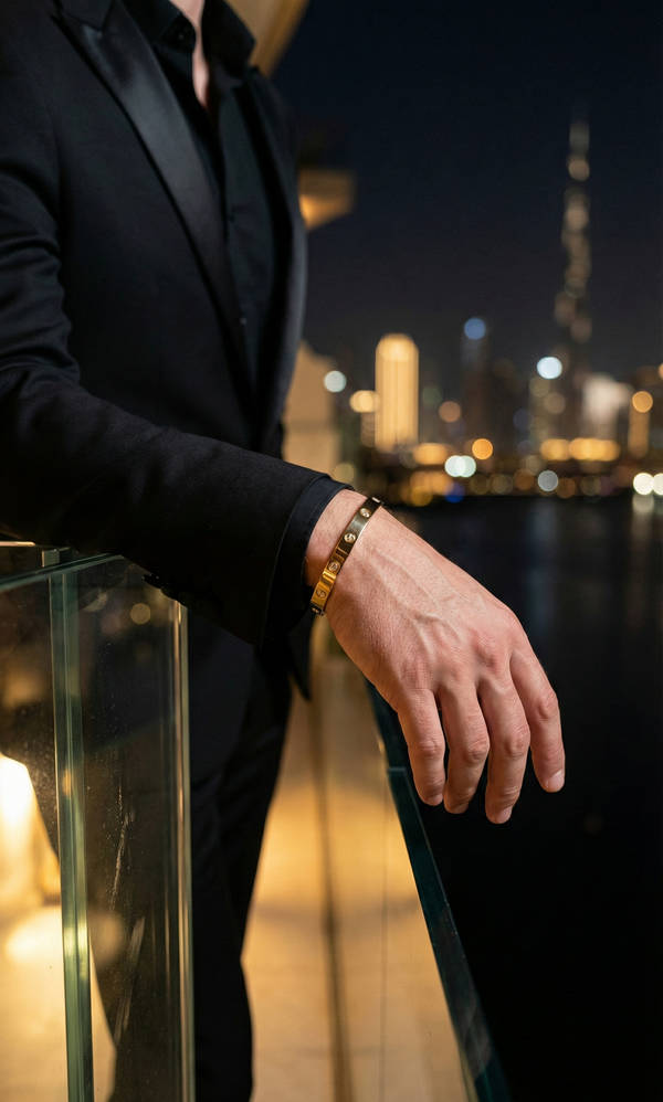 AMORÉ BRACELET GOLD — The stones