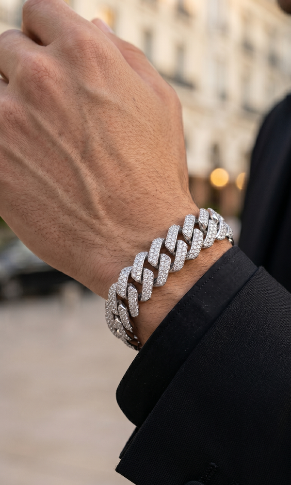 LUCIANO BRACELET SILVER — The dimensions