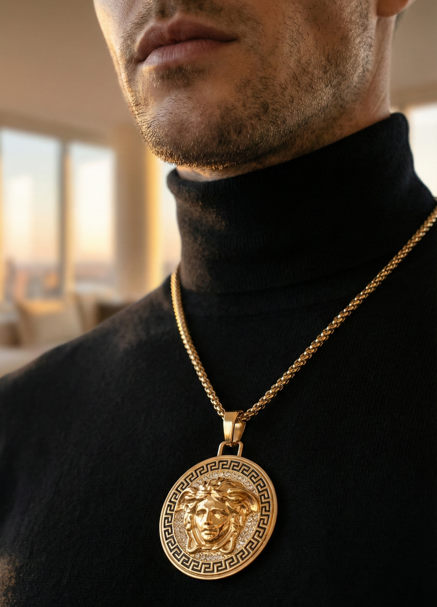 MEDUSA PENDANT- GOLD