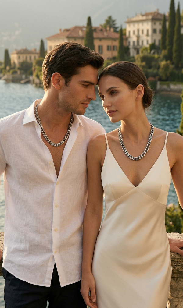 LUXOR CHAIN SILVER — Wearing it