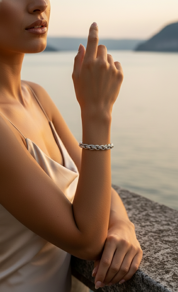 REGENT BRACELET SILVER — Sizing