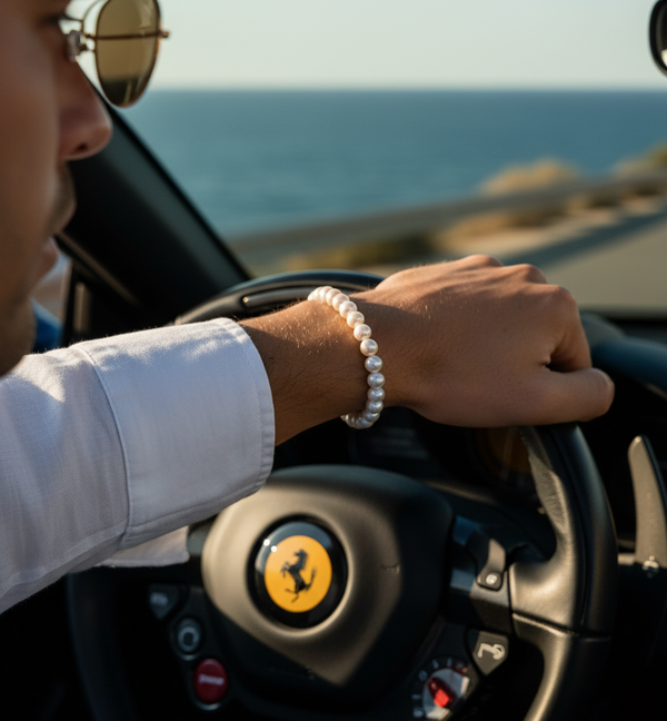 PEARL BRACELET — Wearing it