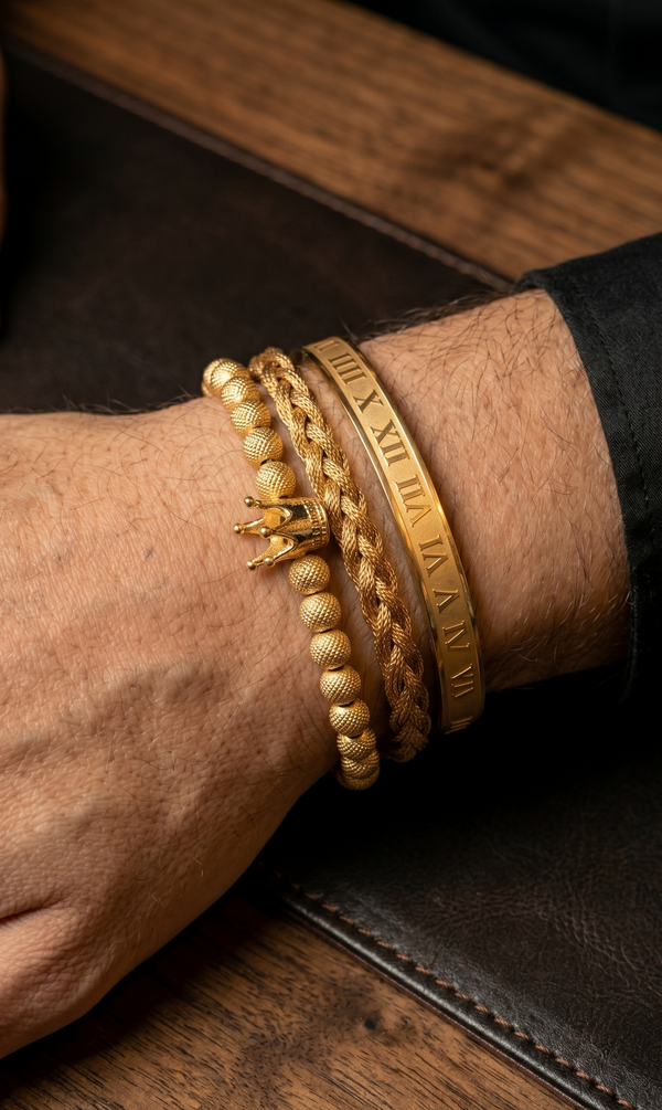 ROYAL JEWEL BRACELET SET GOLD — Everyday