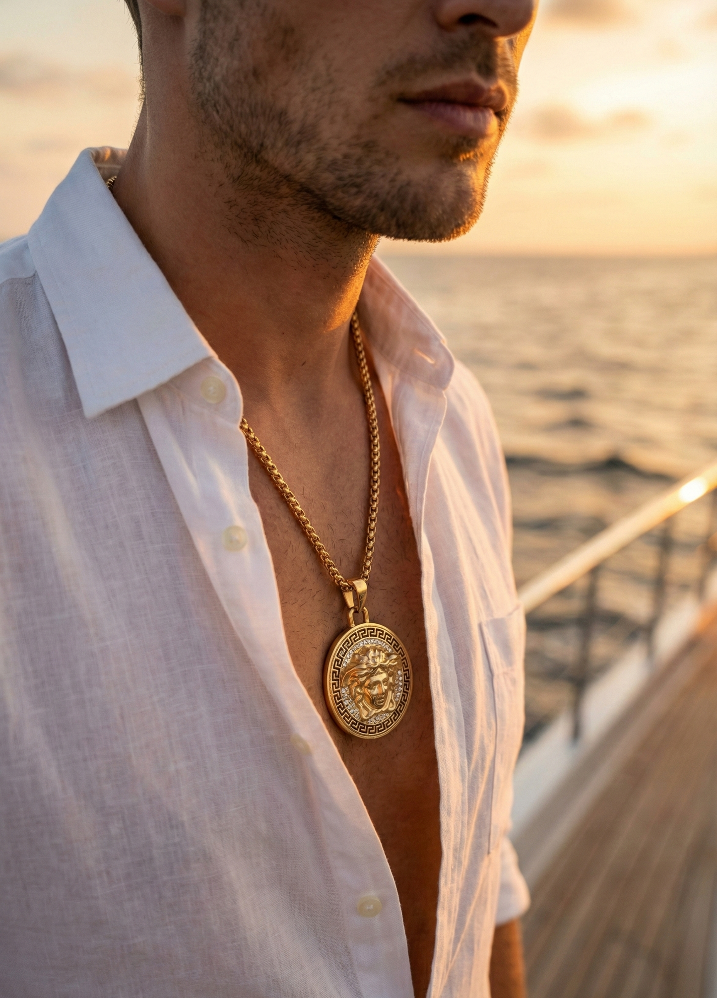 MEDUSA PENDANT- GOLD