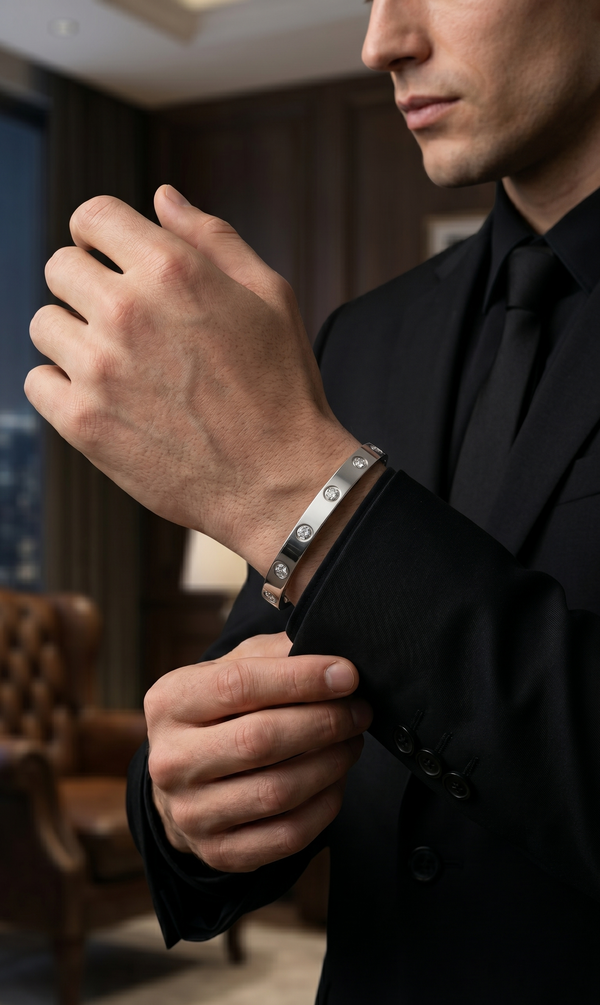 AMORÉ BRACELET SILVER — The stones