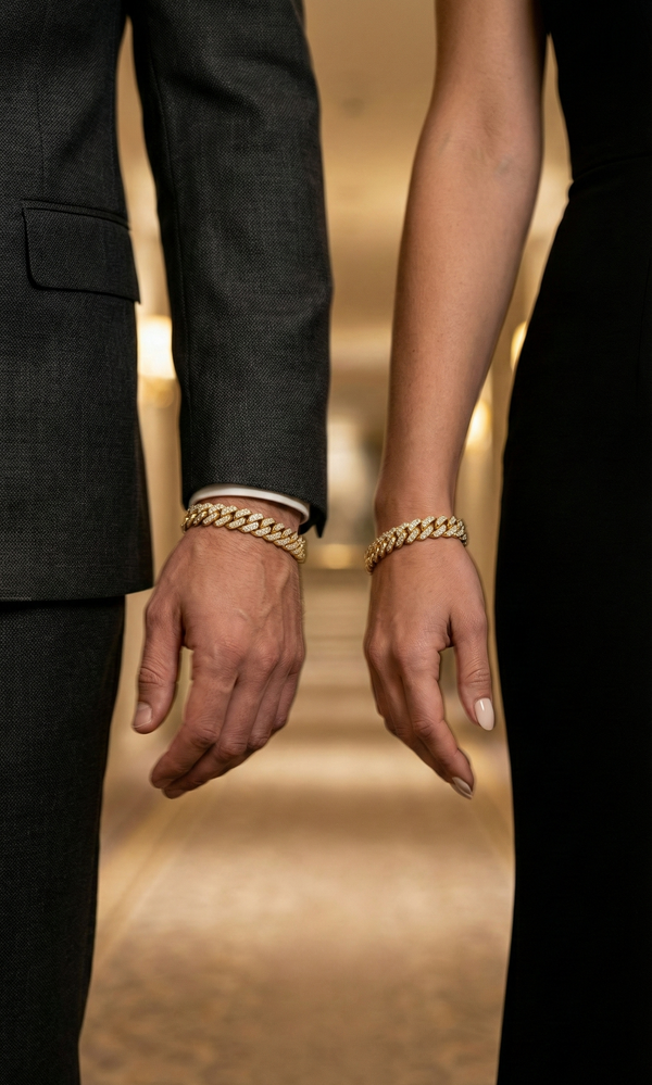 LORENZO BRACELET GOLD — The dimensions