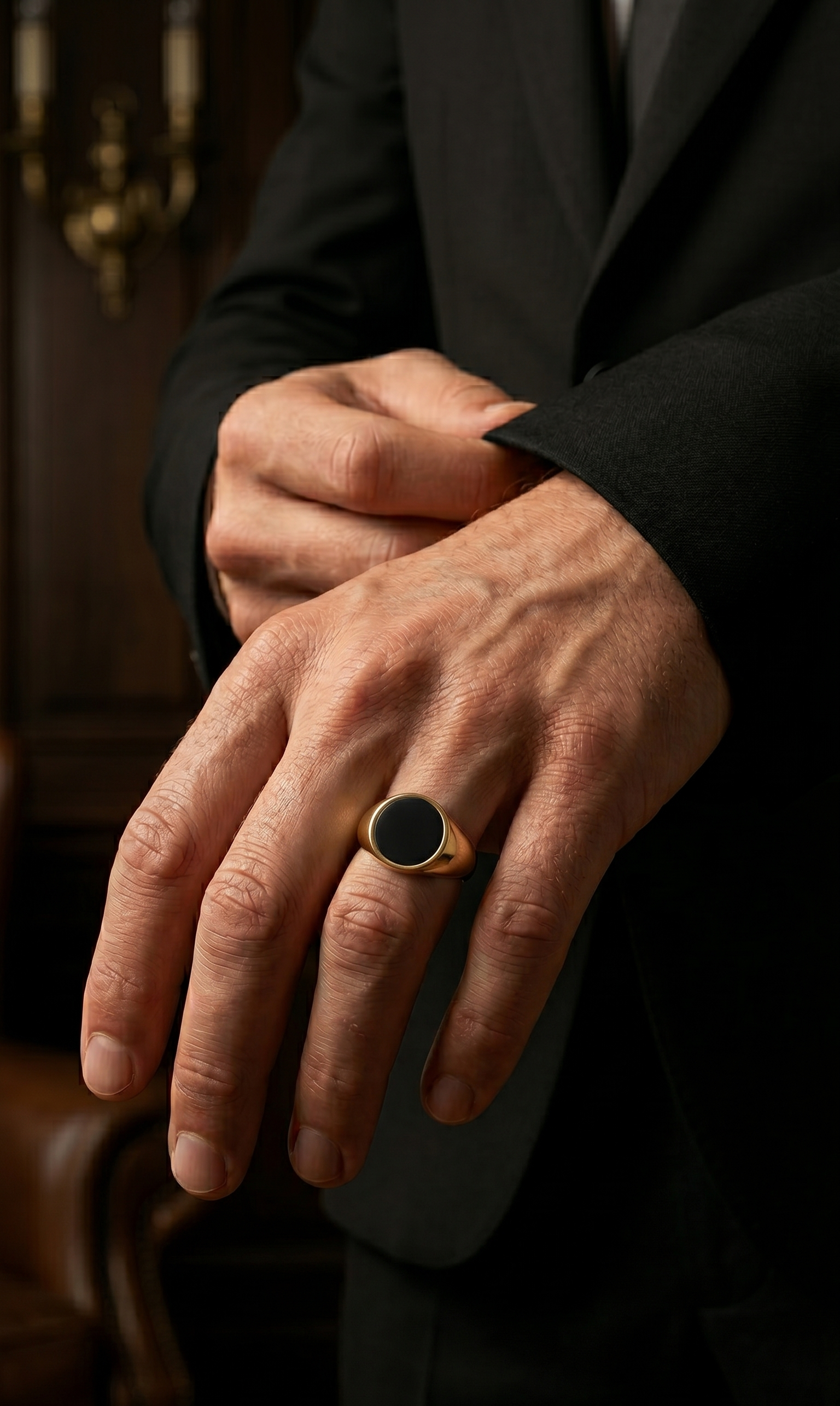 Corleone Ring – Gold Signet of Power & Prestige | The Flaire