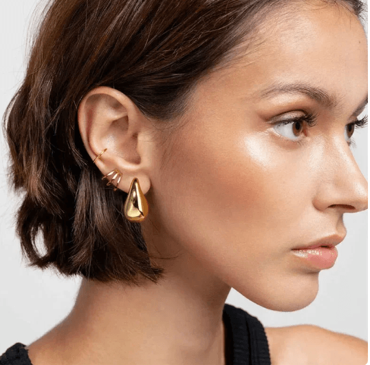 MARGELLA EARRINGS - GOLD - The Flaire