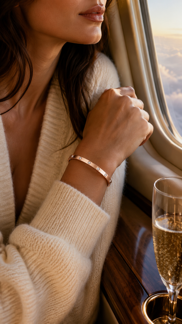 AMORÉ BRACELET ROSE GOLD — The finish