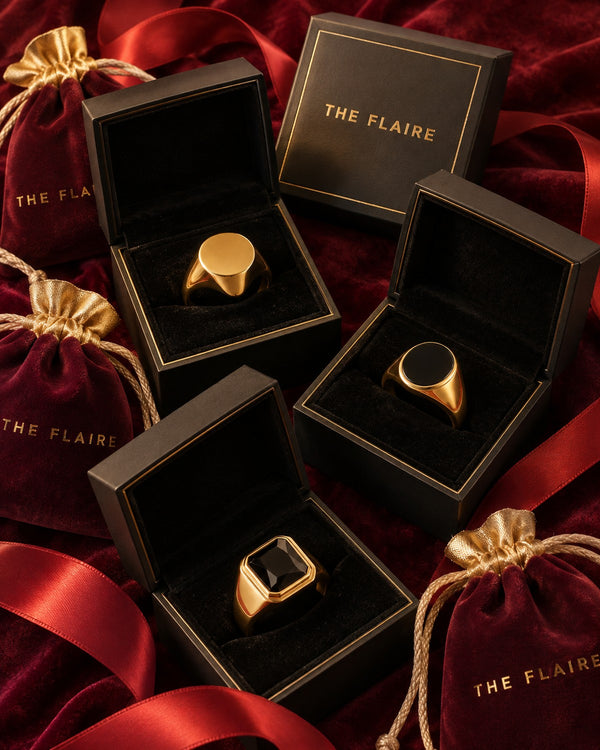SIGNET TRIO GIFT BOX GOLD — Material