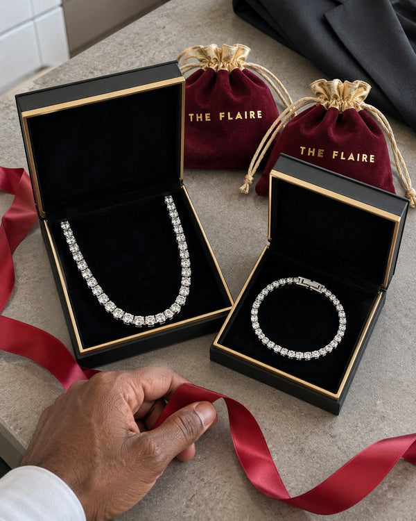 EMPYREAN TENNIS GIFT BOX SILVER — The line