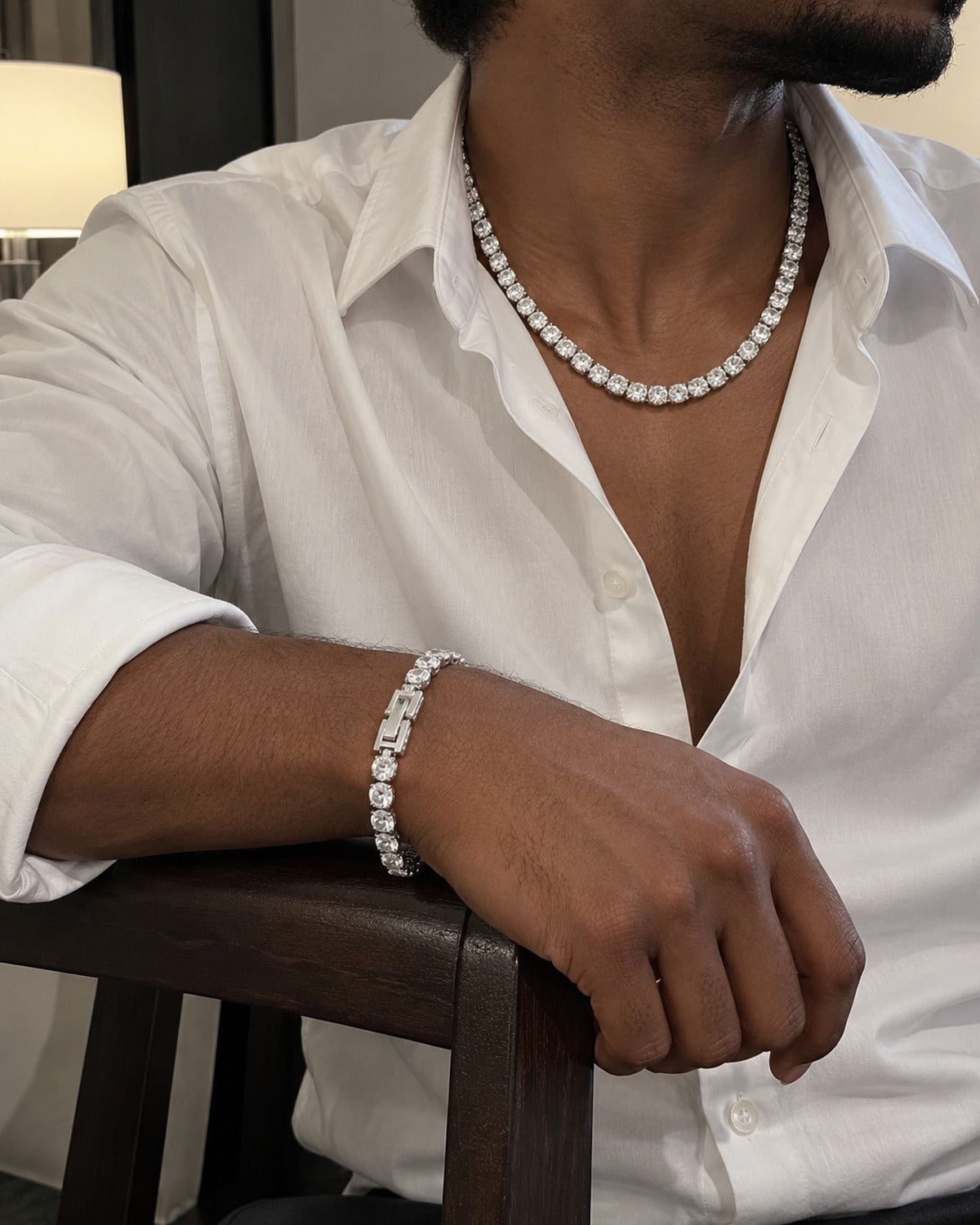 Empyrean Tennis Gift Box Silver: he wears it too