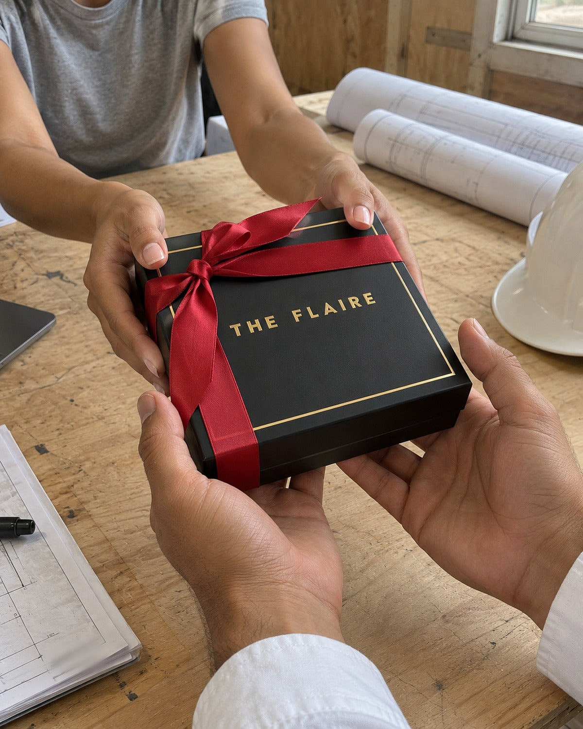 Figaro Gift Box Silver: she gives him his