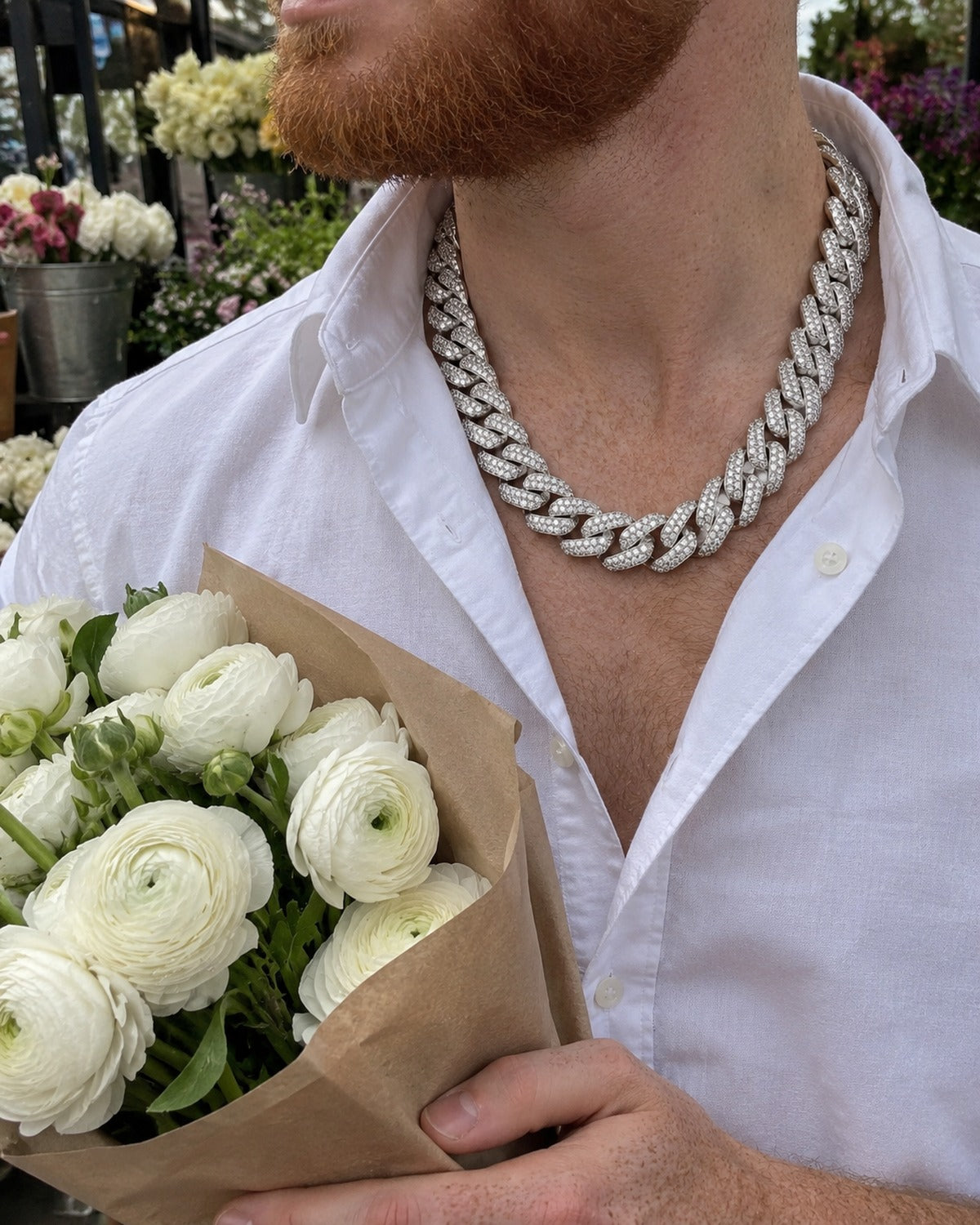 Luciano Gift Box Silver: the flower market
