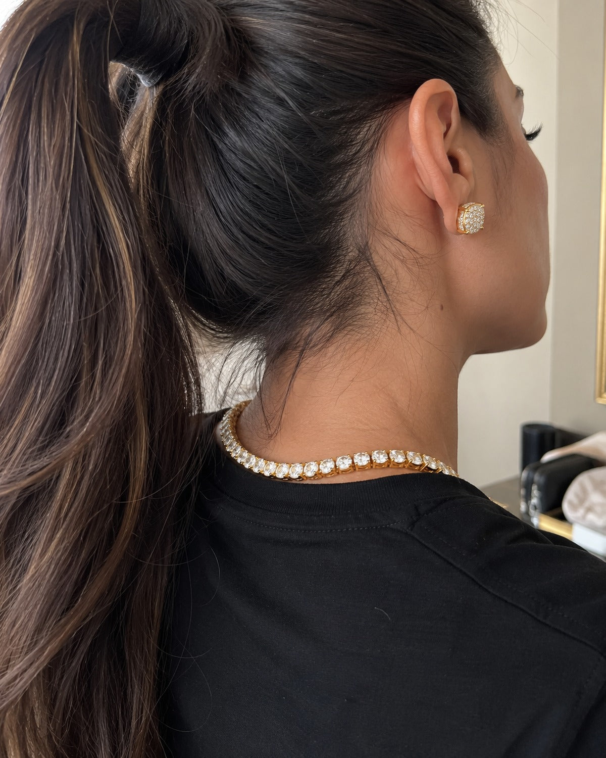 Tennis Four-Piece Gift Box Gold: getting ready