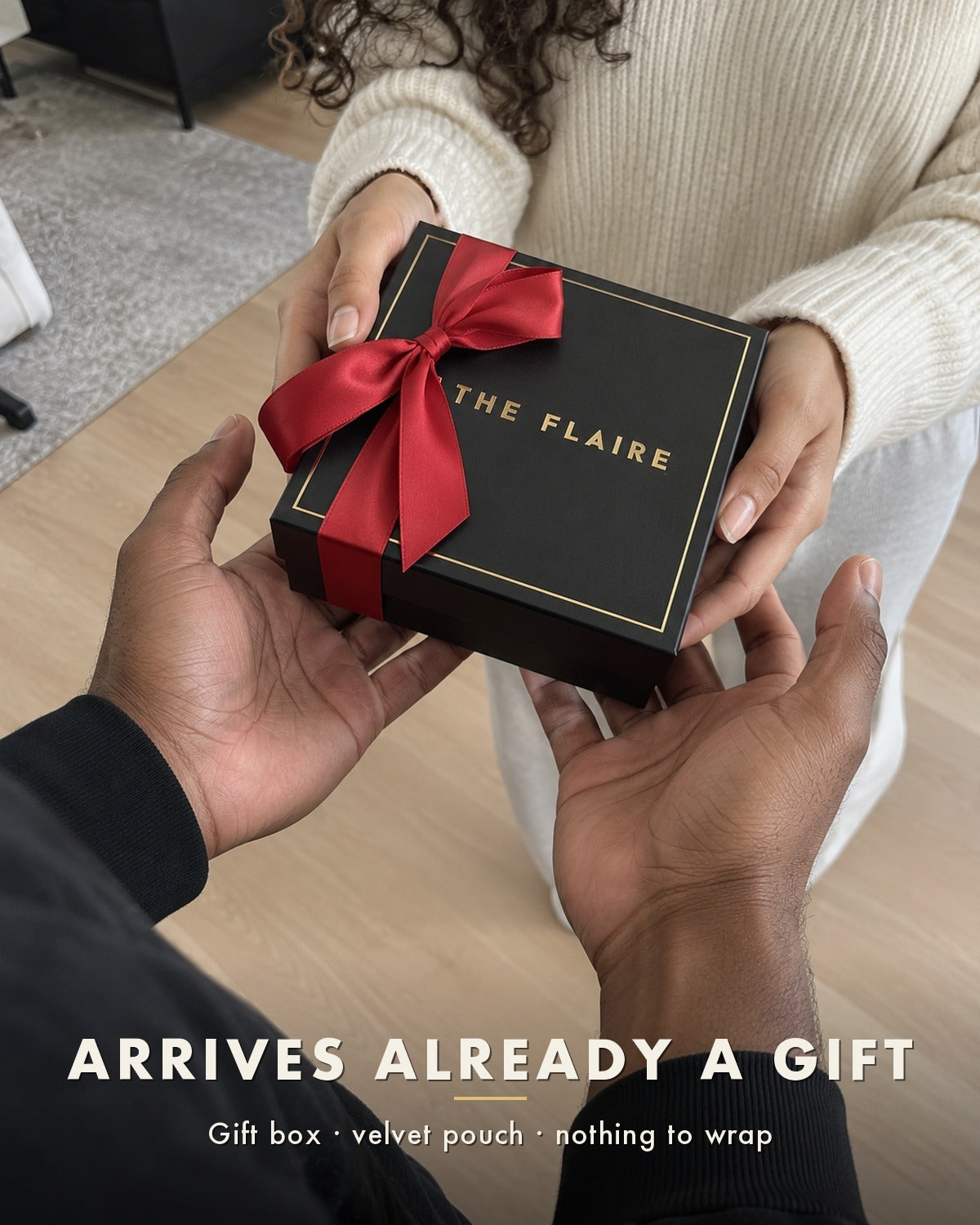 The Black Onyx Set: she gives it to him