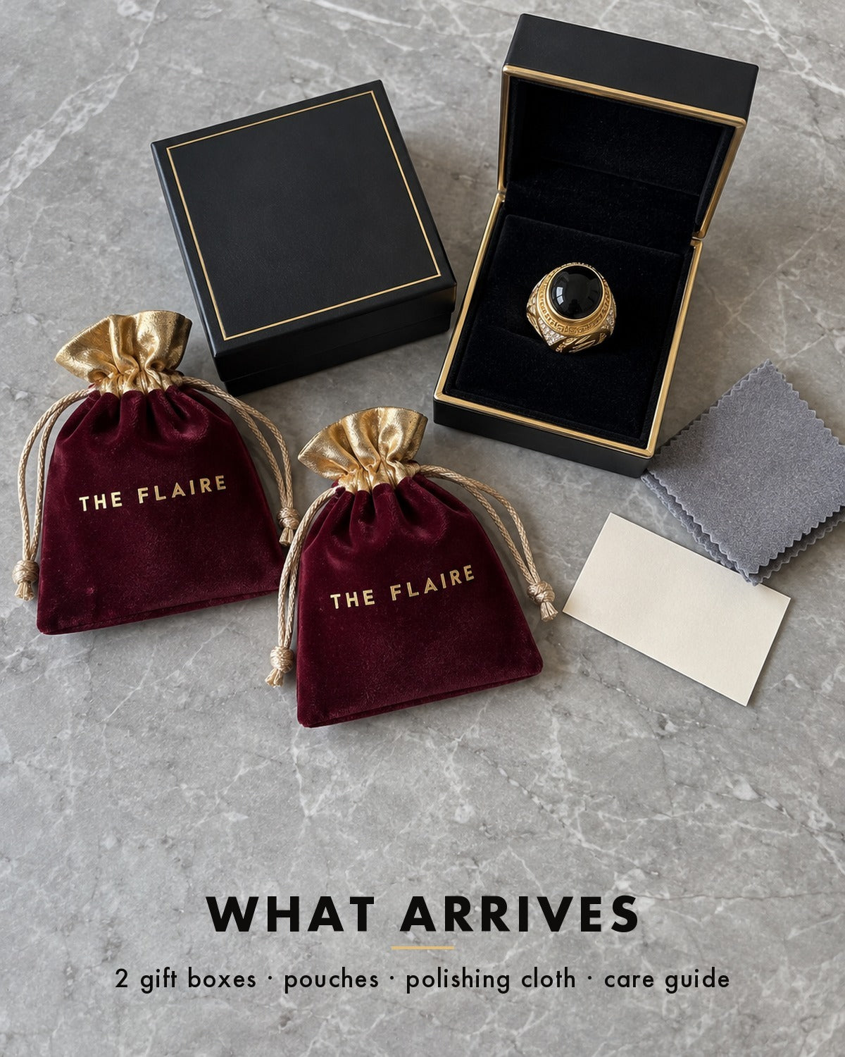 The Black Onyx Set: what arrives