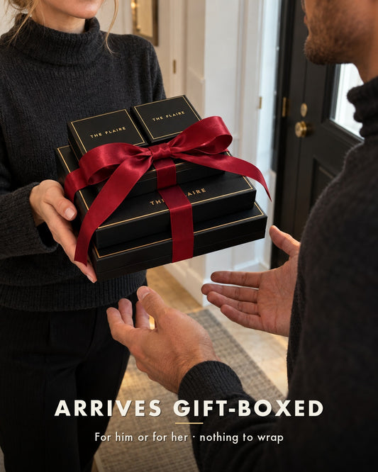 Luciano Four-Piece Gift Box Gold: the hand-over