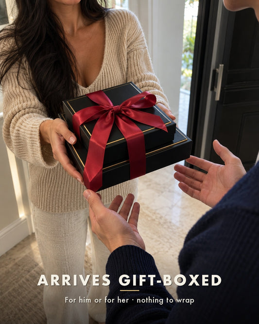 Luciano Gift Box Silver: the hand-over