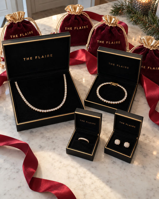 Tennis Four-Piece Gift Box Gold: the gift