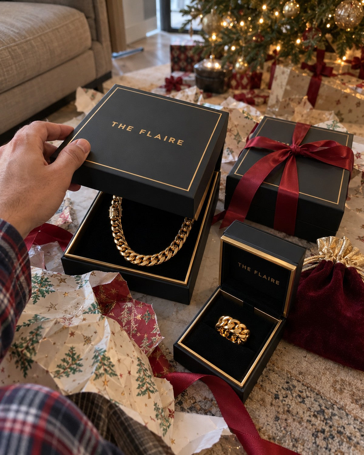 The First Chain being unboxed on Christmas morning