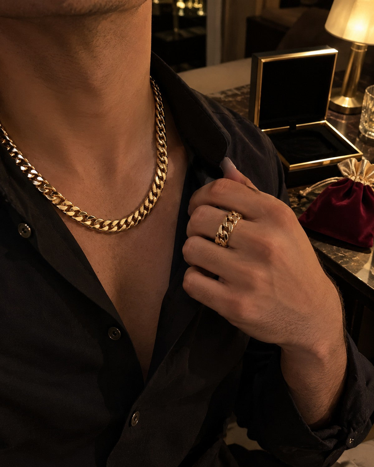 Luxor Chain and Luxor Ring worn minutes after opening