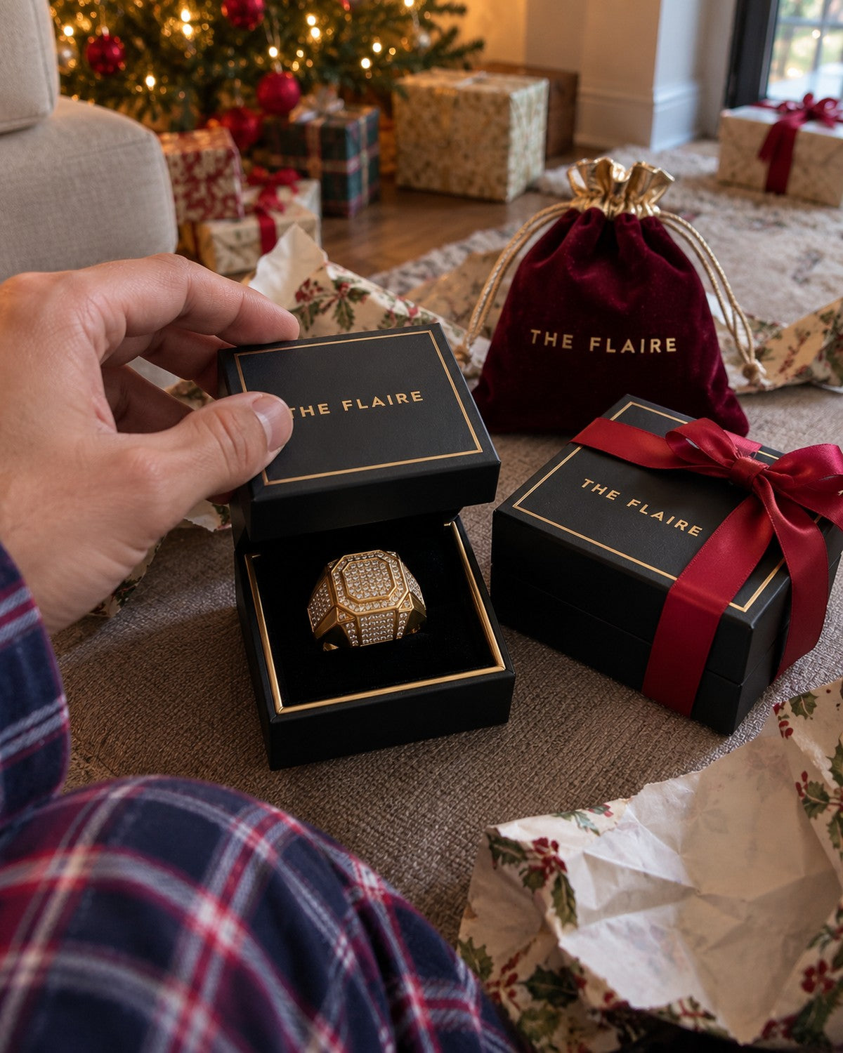 The Signet Pair being unboxed on Christmas morning