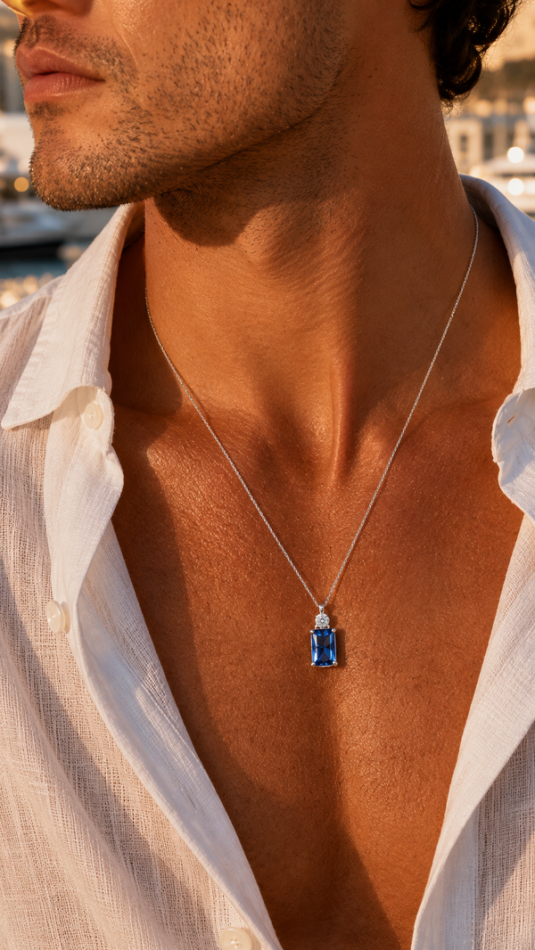 JULIAN PENDANT SILVER — The stones