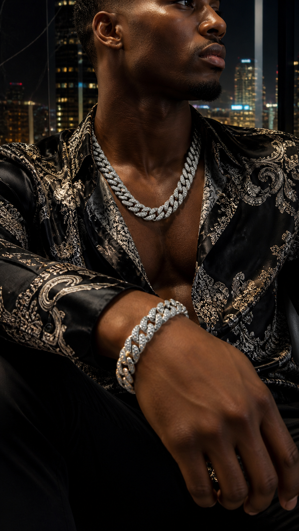 LORENZO SET SILVER — The dimensions
