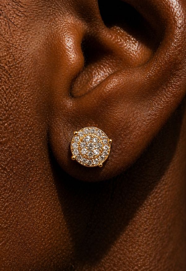LUXORIA EARRINGS GOLD — The stones