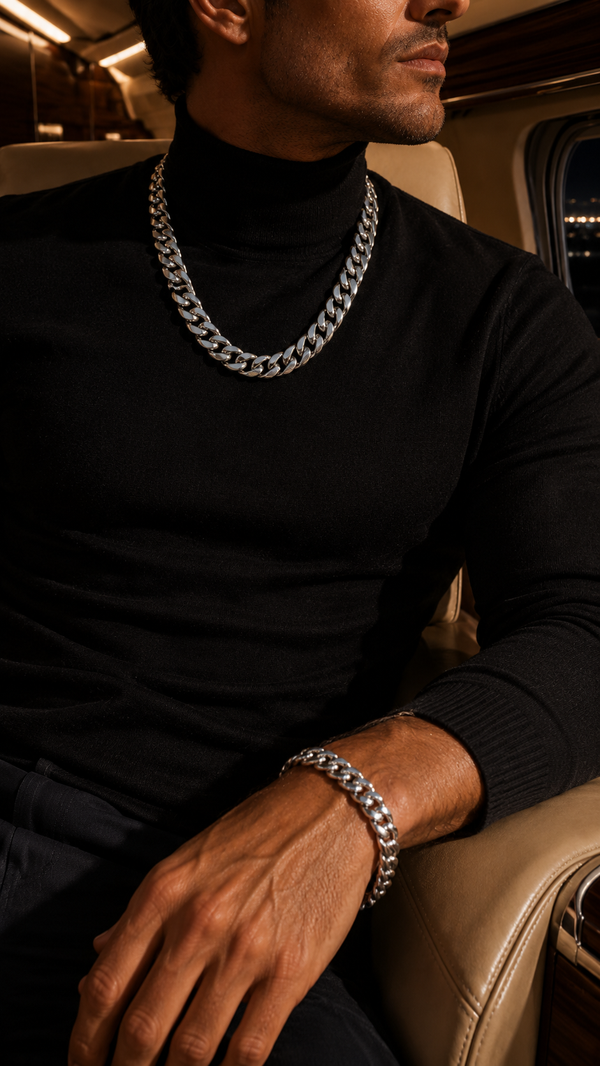 LUXOR SET SILVER — The finish