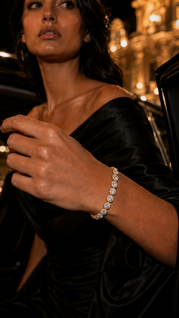 RILEY BRACELET GOLD — The stones