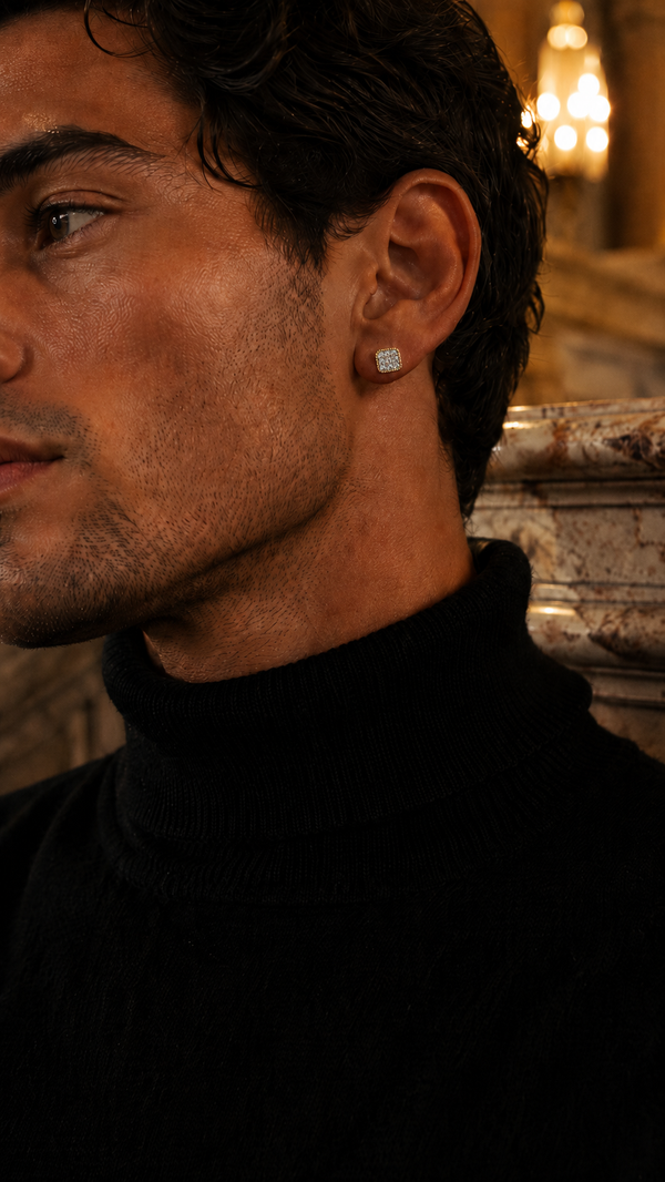 SERAPH EARRINGS GOLD — The stones