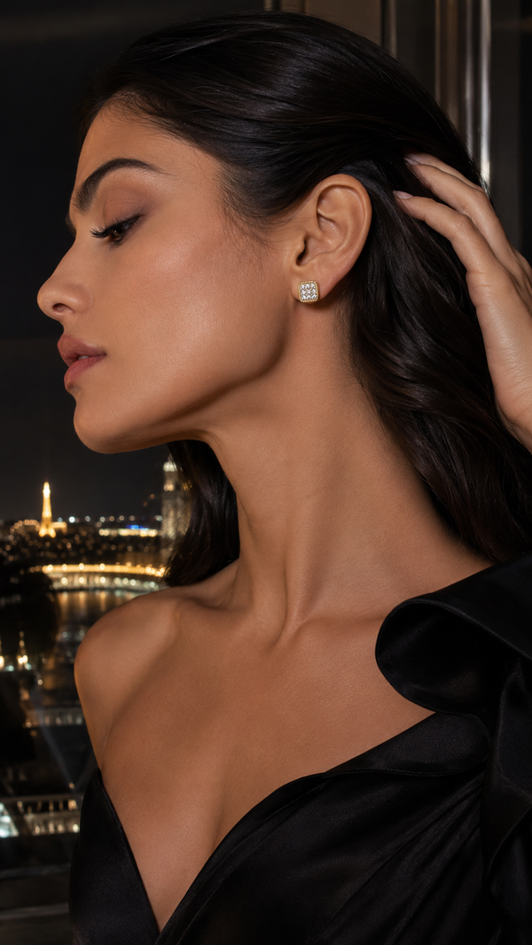 SERAPH EARRINGS GOLD — Over time