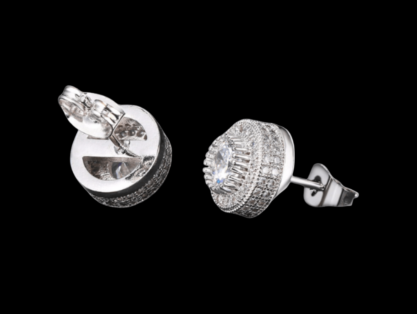 MARQUISE EARRINGS-SILVER - The Flaire